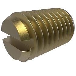 ILSCO E-153 STL SCR 1/4-28X 7/16 SLT Z UR CS