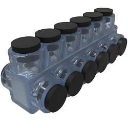 ILSCO ECTD-6-3/0 CLEAR INS MECH T 3/0-6 UL CSA