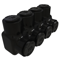 ILSCO PBTS-4-750 INSUL AL MECH (4) 750-250 SGL