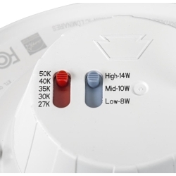 KEY PEC-00 KT-LED15PSWD- 6A-9CSF-DIM 6-IN LED SLIM WAFER DOWN