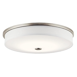KICHLER 10886NILED FLUSH MOUNT LED BRSHD NC