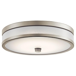 KICHLER 11302NILED FLUSH MOUNT LED BRSHD NC