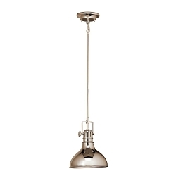 KICHLER 2664PN MINI PENDANT 1LT POLISHED NIC