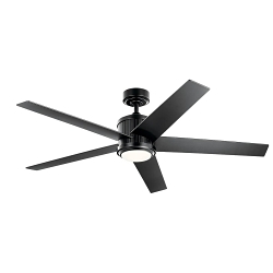 KICHLER 300044SBK 56-INCH BRAHM FAN SATIN