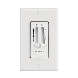 KICHLER 337010WH FAN 4 SPEED-LIGHT DIMMER WHITE