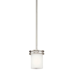 KICHLER 3475NI MINI PENDANT 1LT BRUSHED NICK