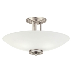 KICHLER 3677NI SEMI FLUSH 4LT BRUSHED NICKEL