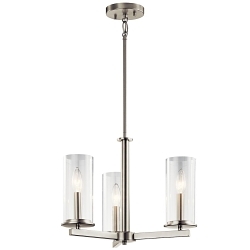 KICHLER 43997NI CHANDELIER/SEMI FLUSH 3L