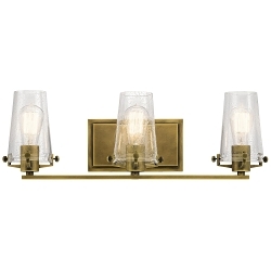 KICHLER 45297NBR BATH 3LT NATURAL BRASS