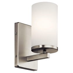 KICHLER 45495NI WALL SCONCE 1LT BRUSHED NICKE