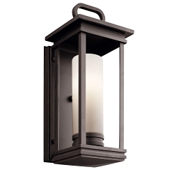 KICHLER 49475RZ OUTDOOR WALL 1LT RBD BRZ