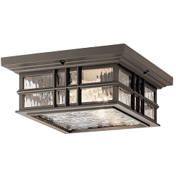 KICHLER 49834OZ OUTDOOR CEILING 2LT OLDE BRONZE