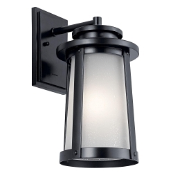 KICHLER 49918BK OUTDOOR WALL 1LT BLACK