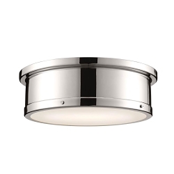KICHLER 52541PN FLUSH MOUNT 3LT POLISHED NICKE