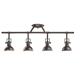 KICHLER 7704OZ RAIL LIGHT 4LT HALOGEN OLDE B