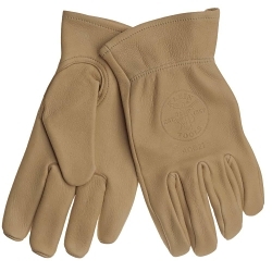 KLEIN 40021 COWHIDE WORK GLOVES MEDIUM