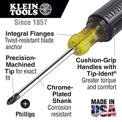 KLEIN 603-10 #2 PHILLIPS SCREWDRIVER 10-
