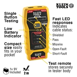 KLEIN VDV526-100 NETWORK CABLE TESTER LAN