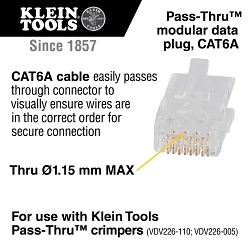 KLEIN VDV826-704 PASS-THRU MODULAR DATA P
