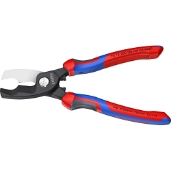 KNIPEX 95 12 200 CABLE SHEARS-TWIN CUTTING EDGE