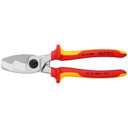 KNIPEX 95 16 200 CABLE SHEARS-1000V INSULATED