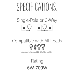 P&S ADTP703TU-M4 TAP DIMMER 700W SP/3W (TU=IN