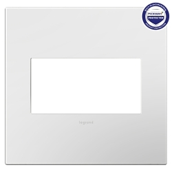 P&S AWP2GPW4 MATTE WH 2G WALL PLATE