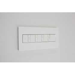 P&S AWP1G3PW4 MATTE WH 1G/3MOD WALL PLATE