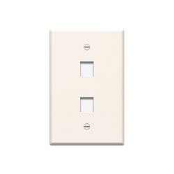 P&S WP3402-LA 1G WALL PLATE 2-PORT LA (M10)
