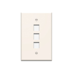 P&S WP3403-LA 1G WALL PLATE 3-PORT LA (M10)