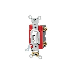 LEV 1221-2WL WH SW TGL TMP PROOF KEY SP 20A120/