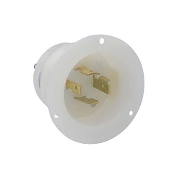 LEV 2415 WH INLT FLNG 3PO4WI L14-20P 20A125/25