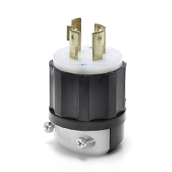 LEV 2741 L17-30P PLUG BLACK-WHITE