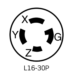 LEV 28W76 YL WGRD PLUG LCK 3P4W3PH L16-30P 30A4
