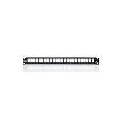 LEV 4S255-S24 24P 1U FLAT QP SHLD PATCH PANEL