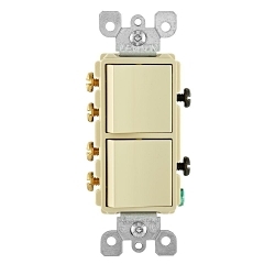LEV 5643-I IV COMBI DEC 2SW 3W 15A120/277VAC