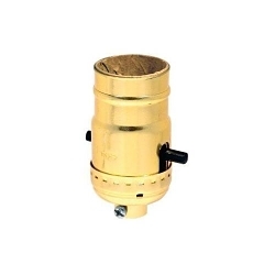 LEV 6098-BR BR PUSH THRU W/SS PKD