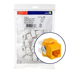 LEV 61110-BY6 EXTREME CAT 6 UTP JACK 25PK YELL