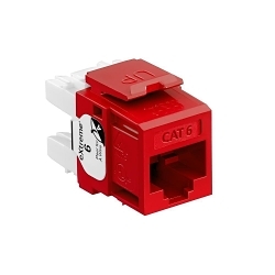LEV 61110-RC6 EXTREME CAT 6 UTP JACK CRIMSON