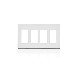 LEV 80314-W WH 1G BLANK /3 1G DEC SUBPLATES