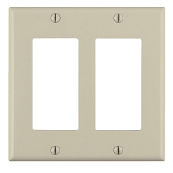 LEV 80409-NI IV WP 2G STD SIZE DEC W/SCR