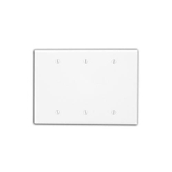 LEV 80533-W WH 3G MIDSZ BLANK BX MNT ENAMEL SCRE