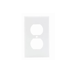 LEV 80703-W WH WP 1G DUP OUTLET W/CAP SCR