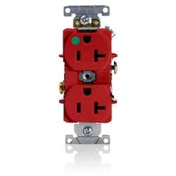 LEV 8300-HR RD REC DUPL HOSP GRADE 20A-125V