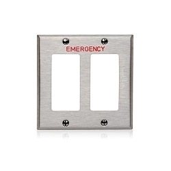 LEV 84409-E40 2 GANG 302 SS EMERGENCY DECORA