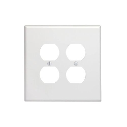 LEV 88116 WH WP 2G 2DUP OVERSIZED