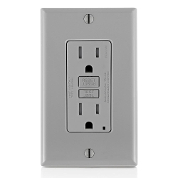 LEV GFTR1-GY GY ST TR GFCI 15A125V