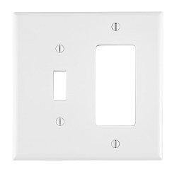 LEV PJ126-W WH WP 2G 1TGL 1DECO MIDWAY NYLON