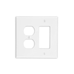 LEV PJ826-W WH WP 2G 1DECO 1DUP NYLON