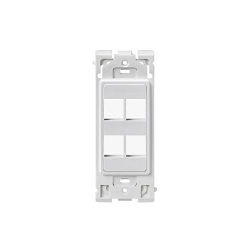 LEV RE640-WW4 4PORT RENU INSERT WH